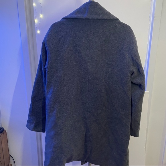 Garnet Hill Grey Peacoat Size 10 - Picture 5 of 5
